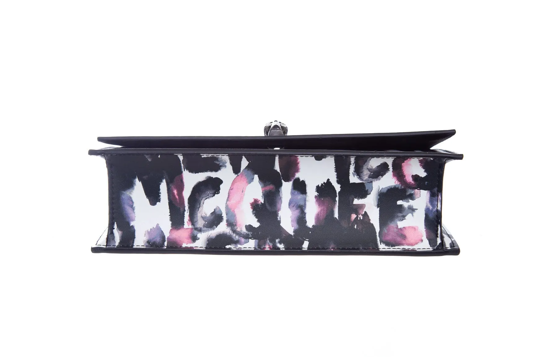 Alexander McQueen Multicolor Skull Graffiti Top Handle Handbag