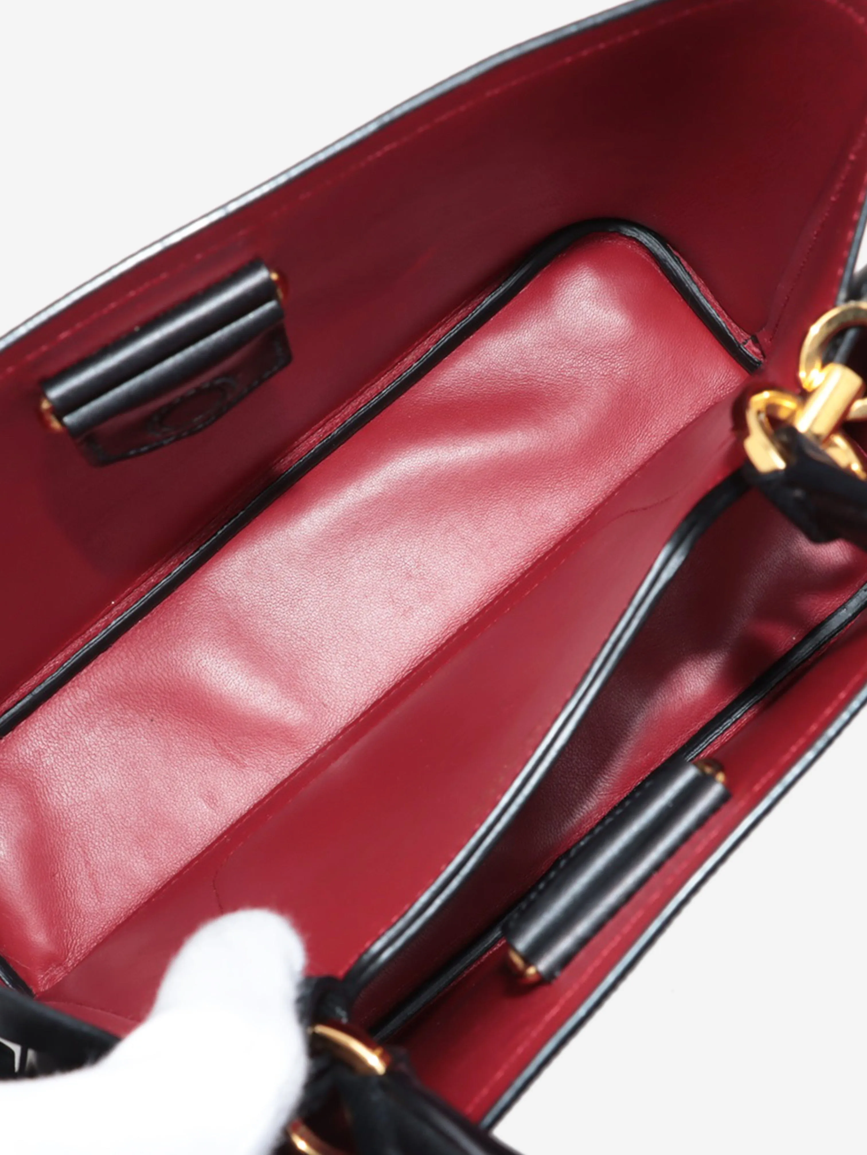 Black Saffiano 2way bag