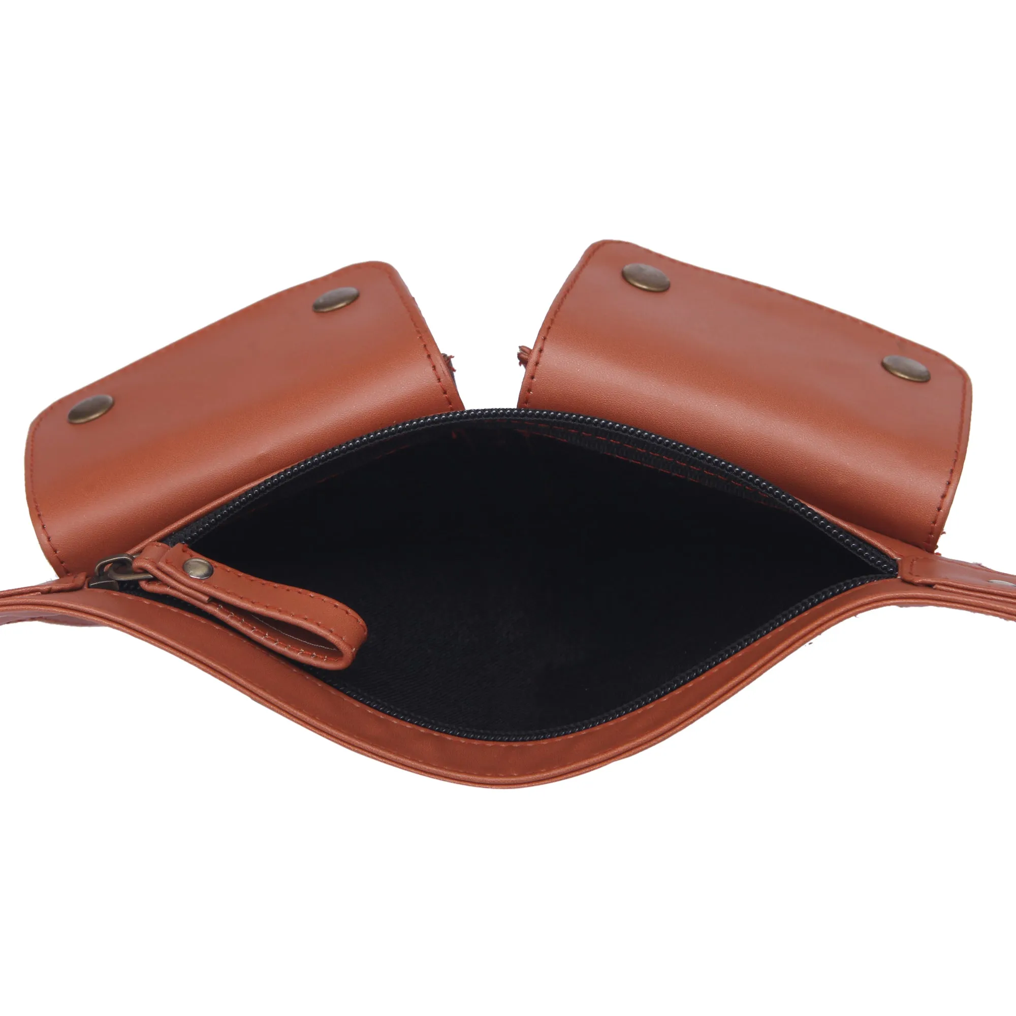 Brown Basic lovers Handcrafted Waist Belt Bag