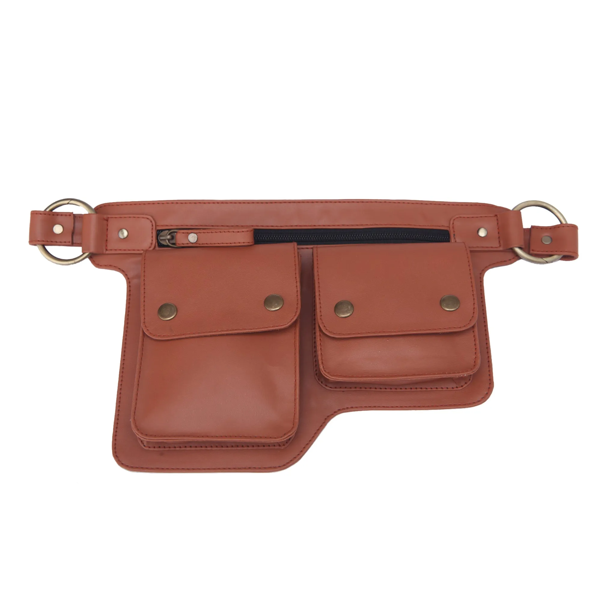 Brown Basic lovers Handcrafted Waist Belt Bag