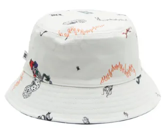 DC - DEEP END BUCKET HAT - Birch Scribble Print