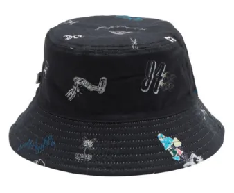 DC - DEEP END BUCKET HAT - Birch Scribble Print