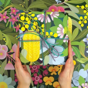 Earth Greetings Folded Wrapping Paper - Where The Flowers Bloom
