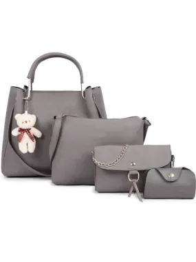 Elegant PU Women Bags (Pack Of 4)