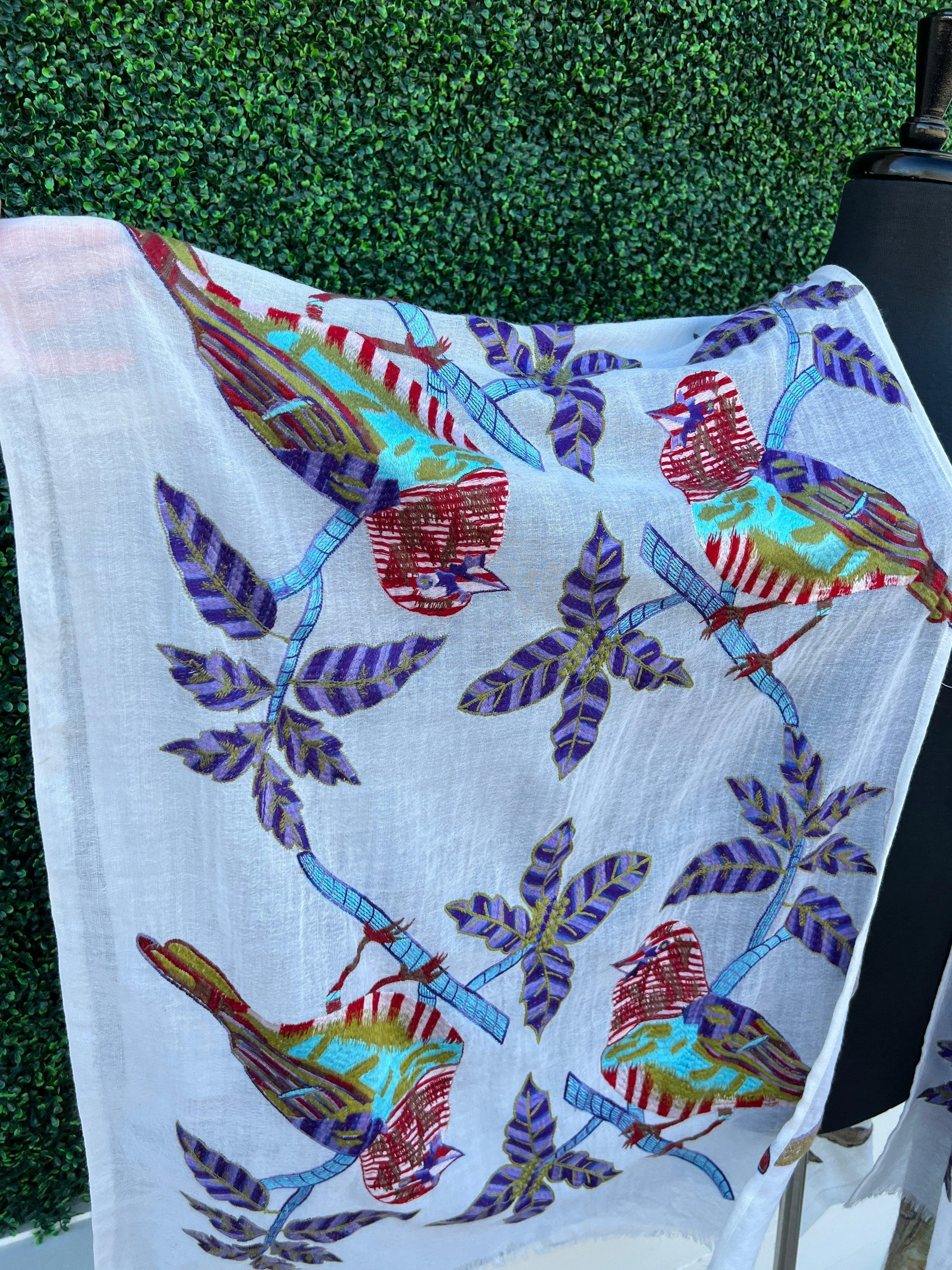 Embroidered Eva Ruana