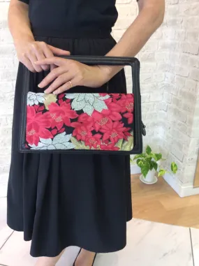 HANDBAG KOTO KIMONO obi BAG red