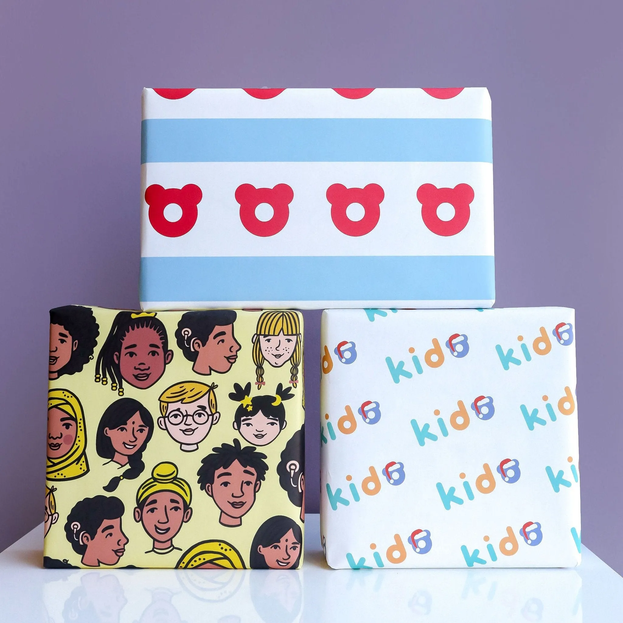 Kido Chicago Cub Flag Gift Wrap