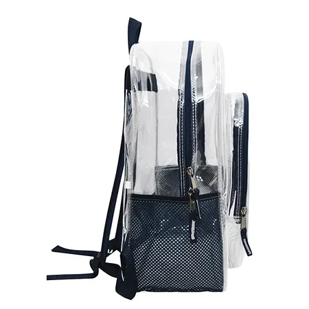 Navy NGIL Clear Backpack Heavy Duty PVC Transparent Backpack