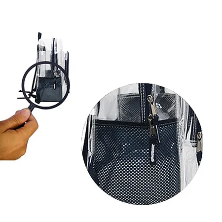 Navy NGIL Clear Backpack Heavy Duty PVC Transparent Backpack