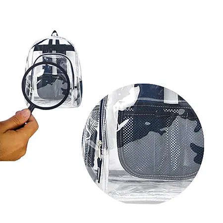 Navy NGIL Clear Backpack Heavy Duty PVC Transparent Backpack