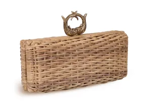 Sardine Rattan Clutch