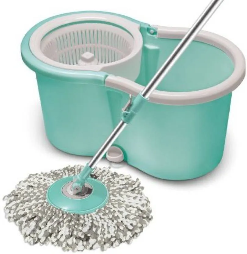 Spotzero By Milton Compact Spin Mop, Aqua Green
