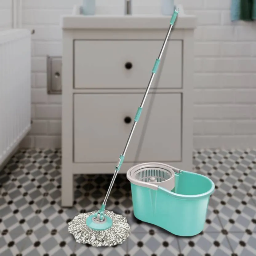 Spotzero By Milton Compact Spin Mop, Aqua Green
