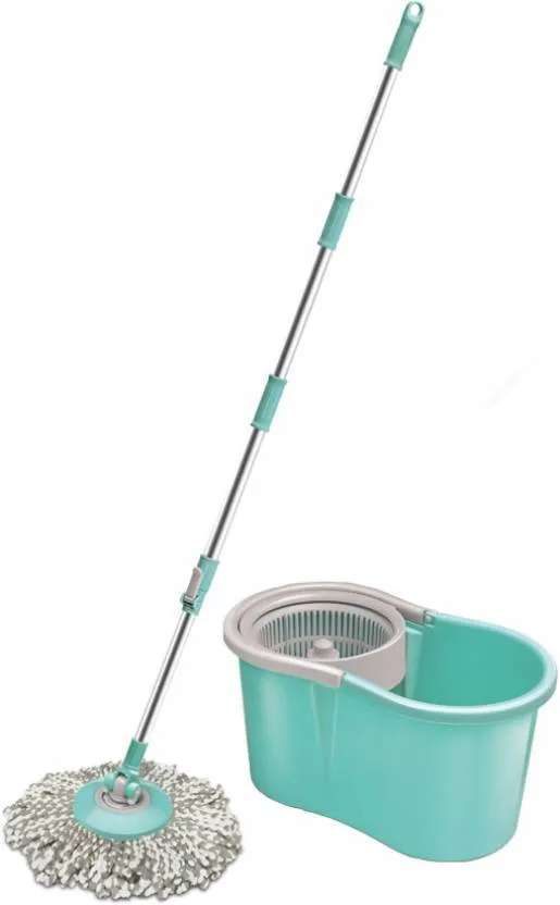 Spotzero By Milton Compact Spin Mop, Aqua Green