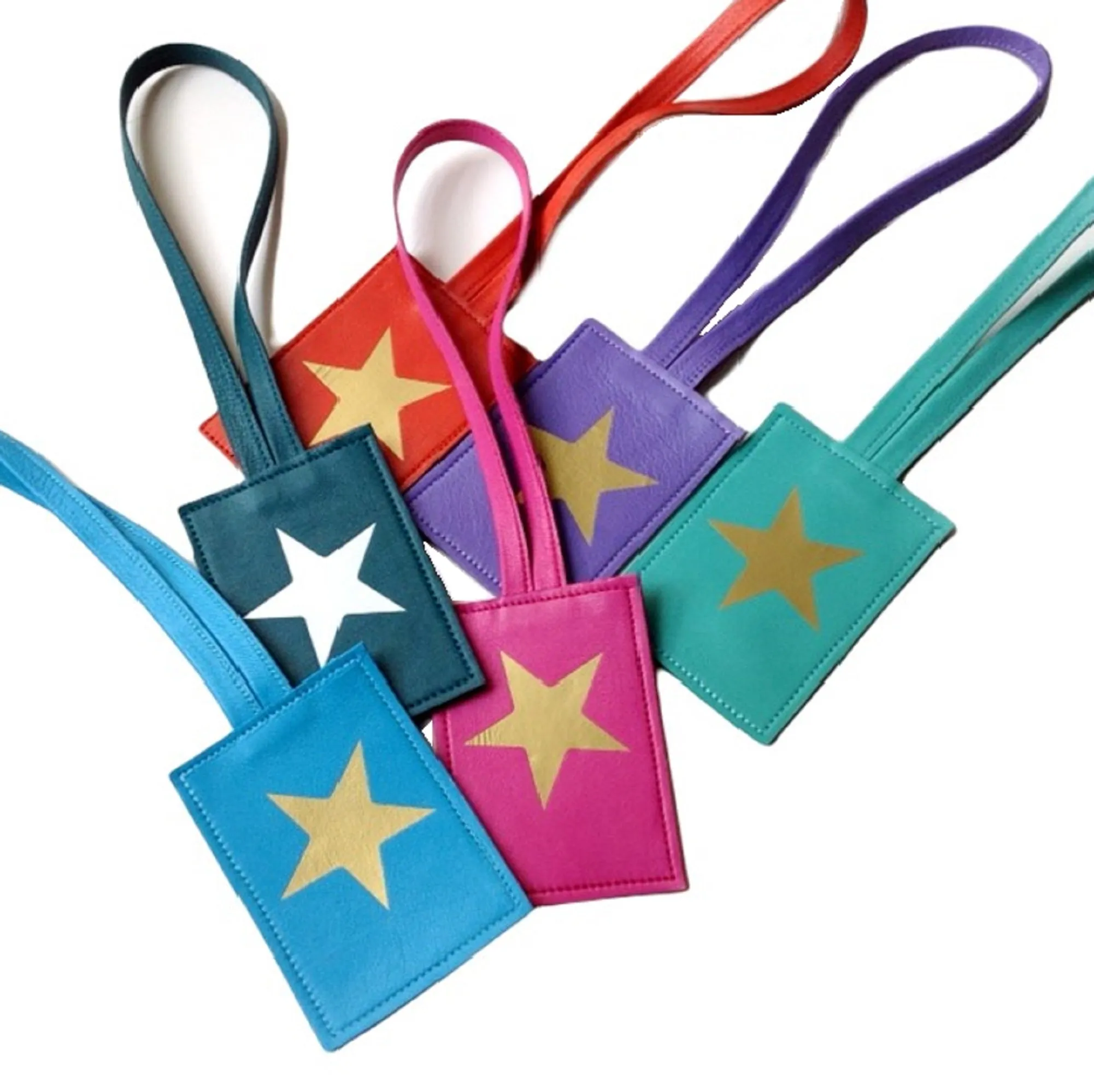 Star Leather Luggage Tag