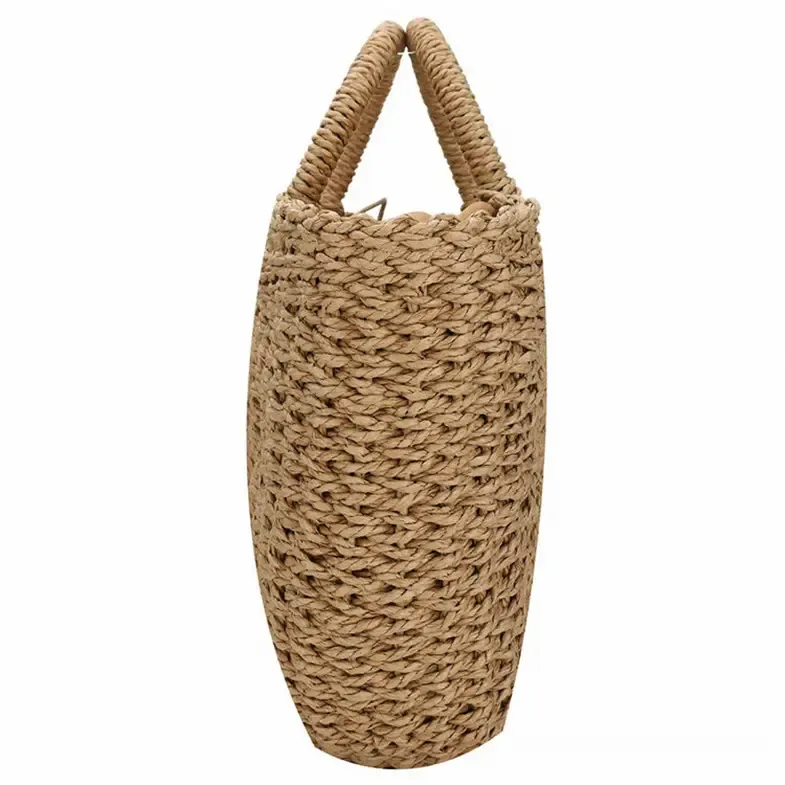 Straw Travel Bag Wicker Beach Handbag