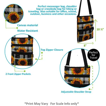 Sunflower Plaid NGIL Messenger Hipster Bag