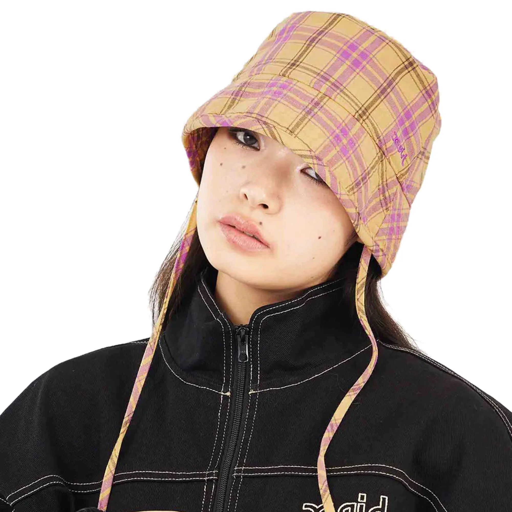 X-Girl Womens Plaid Bucket Hat