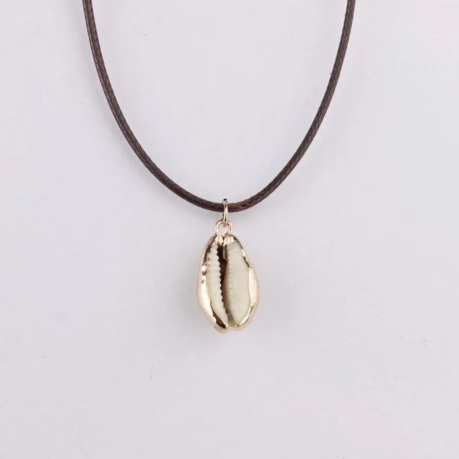 ZWPON Tropical Natural Sea Shell Choker Necklace