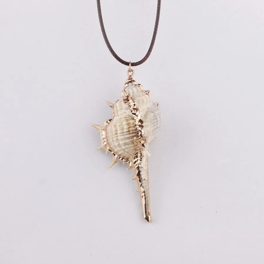 ZWPON Tropical Natural Sea Shell Choker Necklace